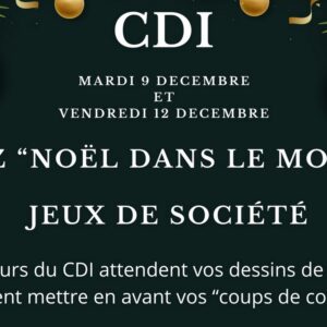 Dessins et jeux de société au CDI