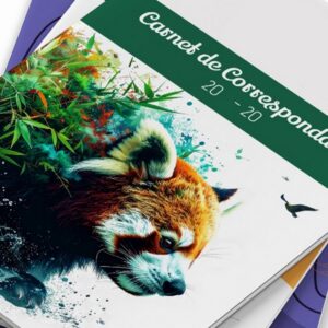 Nouvelle page de couverture du carnet agenda au collège