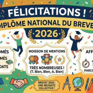 Brevet 2026 : félicitations à nos diplômés !